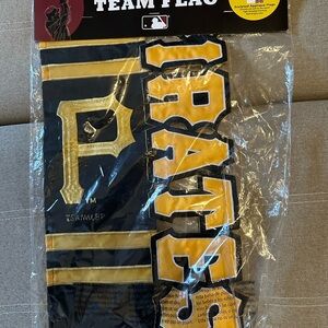 Pittsburgh Pirates Sculpted Appliqué Flag - 9.5”x18
